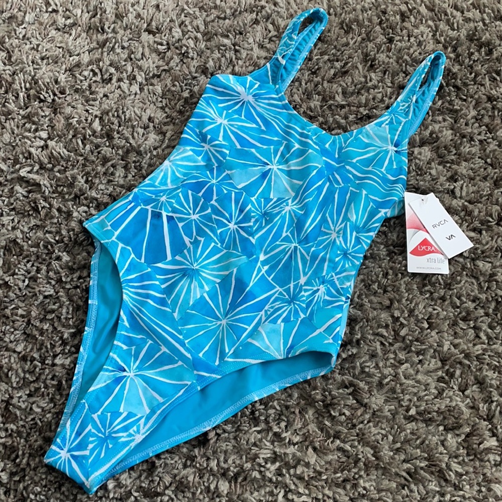 RVCA scoop back one piece swimsuit